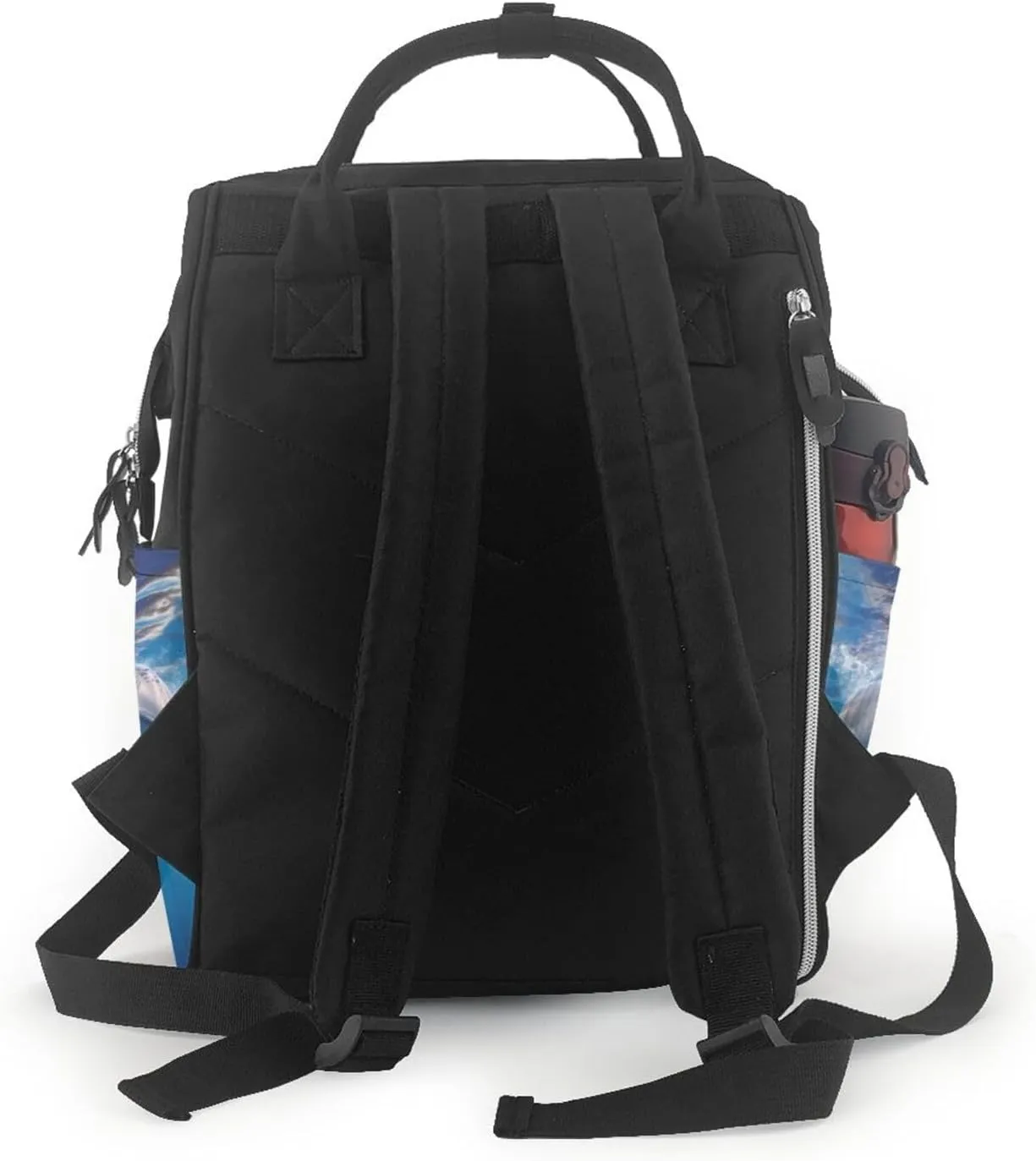 Dolphin Sea Animal Diaper Bag Backpack for Women Waterproof Mummy Backpack Large Nappy Bag Nursing Bag