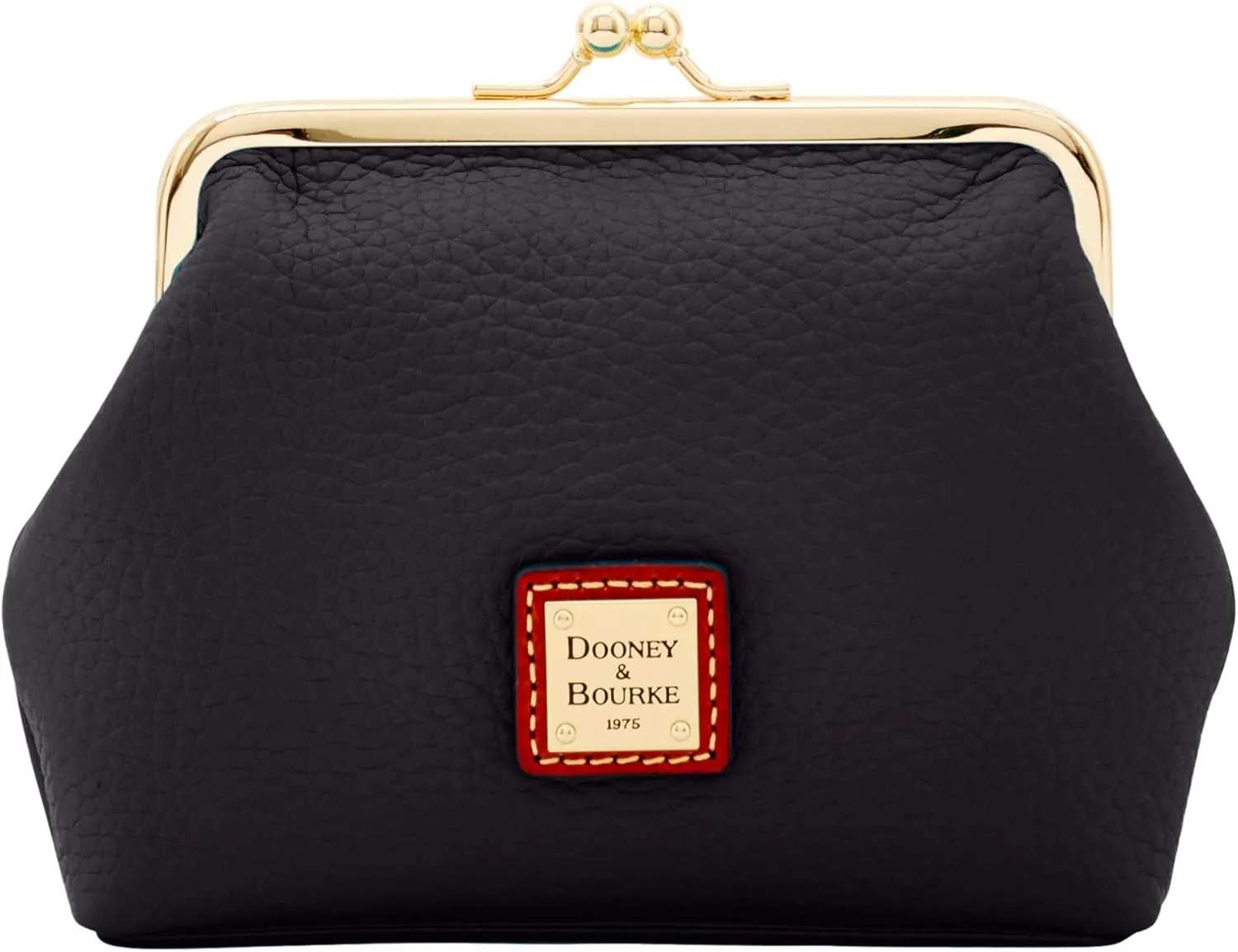Dooney & Bourke Coin Purses, Vintage Leather Framed Clutch Wallets for Women
