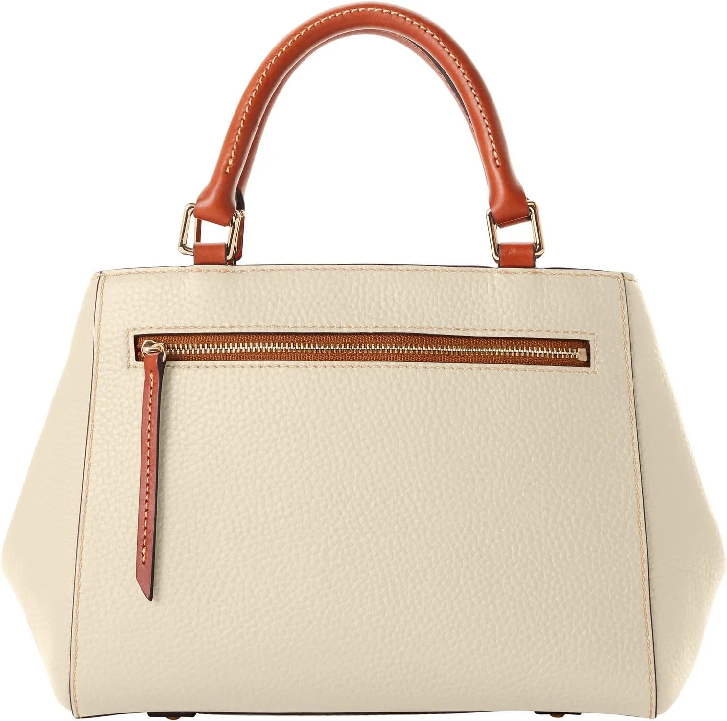 Dooney & Bourke Designer Handbags for Women, Pebble Grain Leather Small Satchel Bag with Crossbody Strap