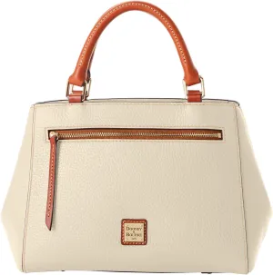 Dooney & Bourke Designer Handbags for Women, Pebble Grain Leather Small Satchel Bag with Crossbody Strap