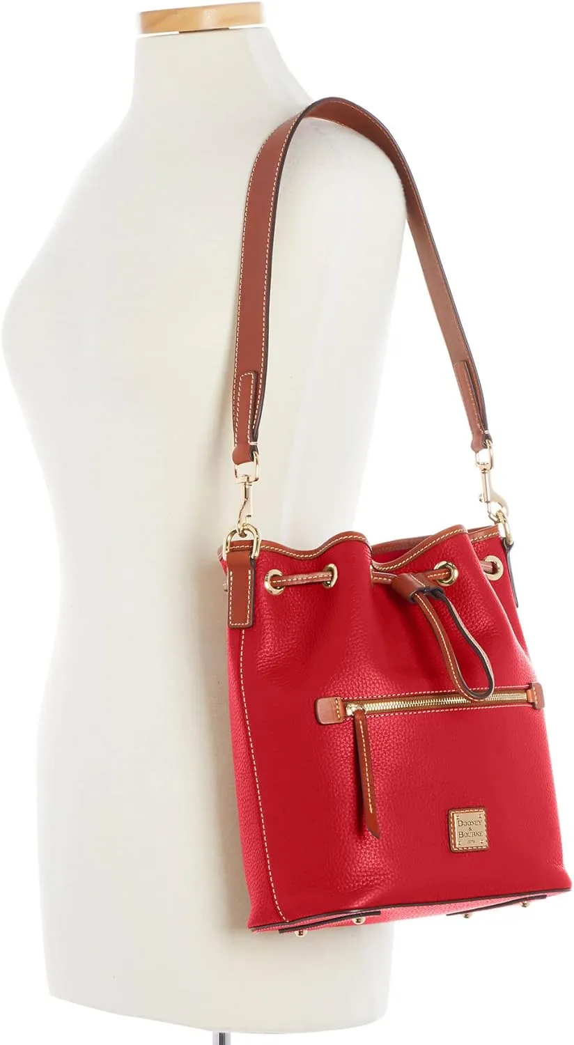 Dooney & Bourke Handbag, Pebble Grain Drawstring - Blue