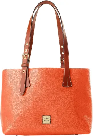 Dooney & Bourke Handbags for Women, Pebble Grain Leather Hanna Small Tote Bag with Zipper Compartment