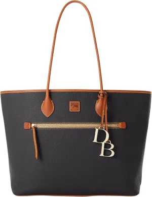 Dooney & Bourke Large Tote Bags for Women, Large Leather Tote Bag with Zipper Pockets and Long Shoulder Straps