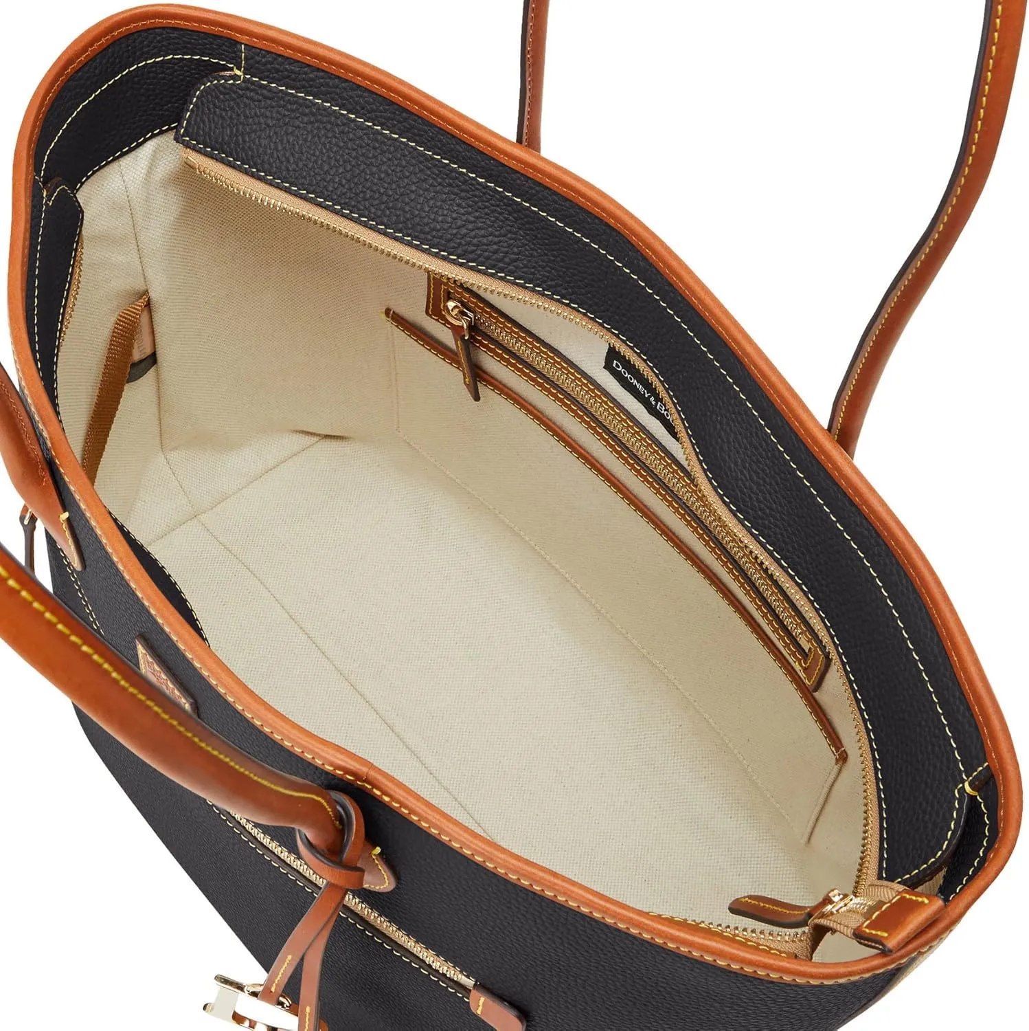 Dooney & Bourke Large Tote Bags for Women, Large Leather Tote Bag with Zipper Pockets and Long Shoulder Straps