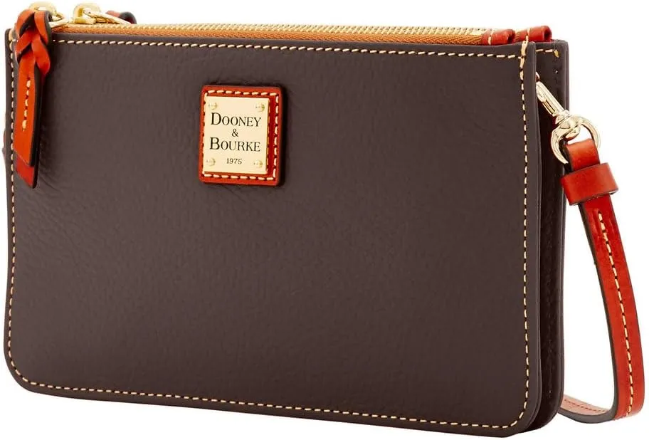 Dooney & Bourke Small Crossbody Bags for Women, Leather Ella Crossbody Clutch Purse with Removable Strap