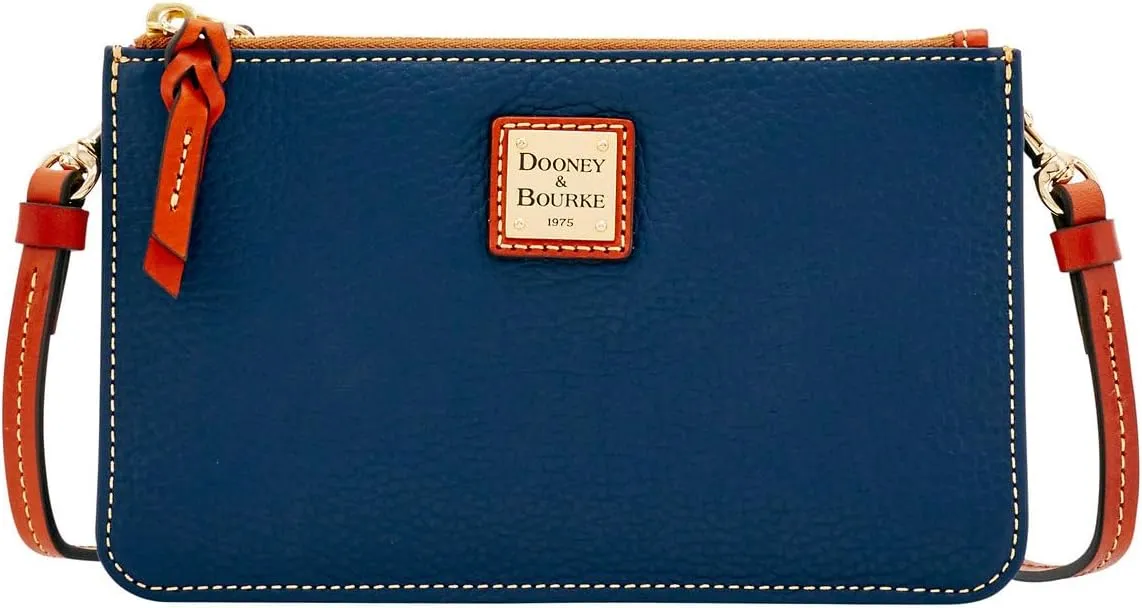 Dooney & Bourke Small Crossbody Bags for Women, Leather Ella Crossbody Clutch Purse with Removable Strap