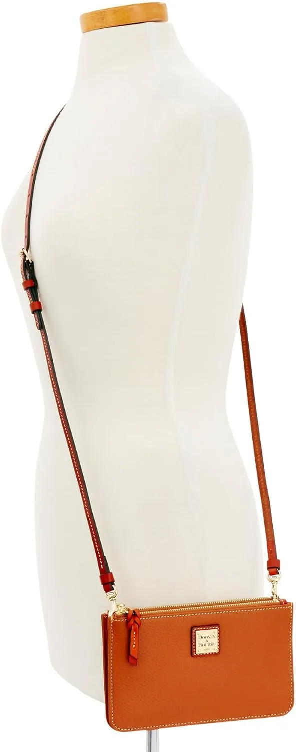 Dooney & Bourke Small Crossbody Bags for Women, Leather Ella Crossbody Clutch Purse with Removable Strap