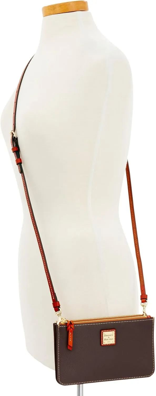 Dooney & Bourke Small Crossbody Bags for Women, Leather Ella Crossbody Clutch Purse with Removable Strap