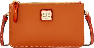 Dooney & Bourke Small Crossbody Bags for Women, Leather Ella Crossbody Clutch Purse with Removable Strap