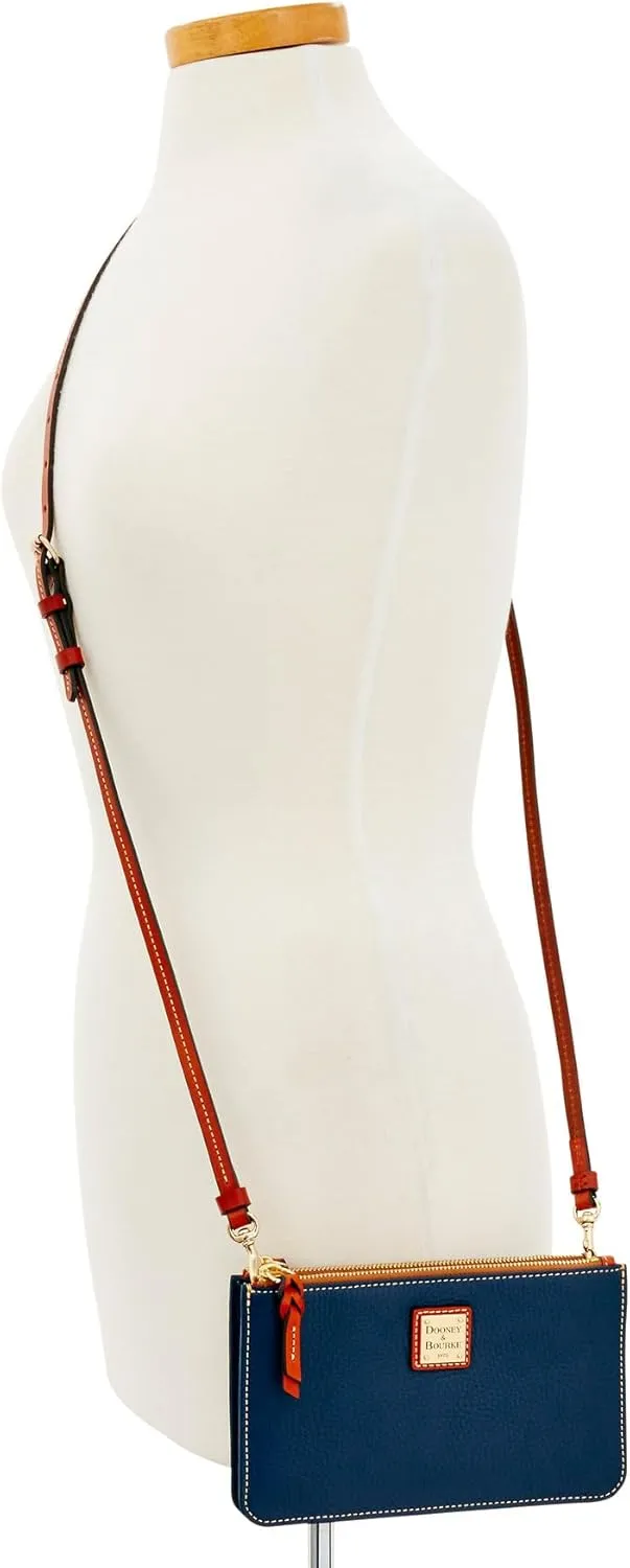 Dooney & Bourke Small Crossbody Bags for Women, Leather Ella Crossbody Clutch Purse with Removable Strap