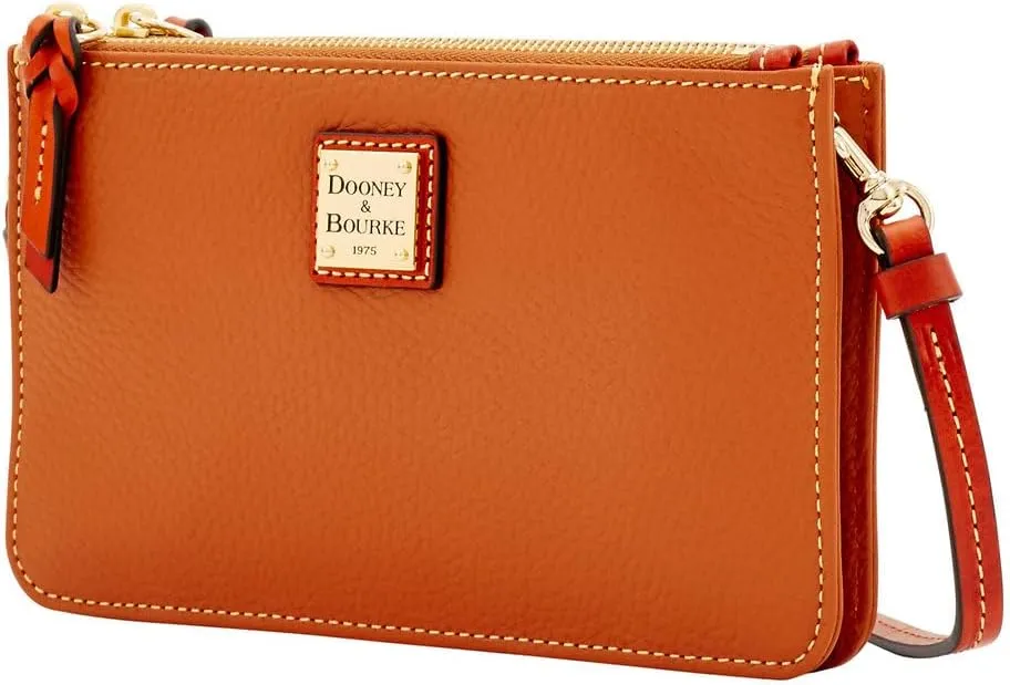 Dooney & Bourke Small Crossbody Bags for Women, Leather Ella Crossbody Clutch Purse with Removable Strap