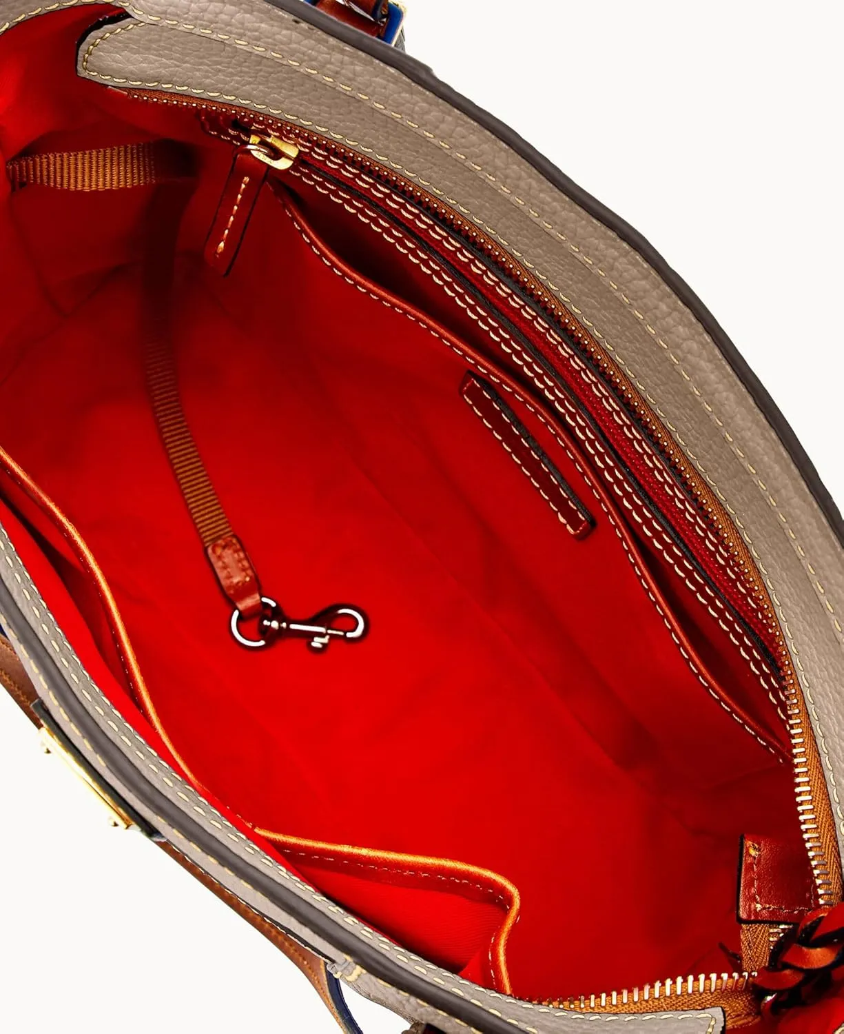 Dooney & Bourke Women's Small Lexington Tote in Pebble Grain Leather, Handbag with Long Leather Shoulder Straps