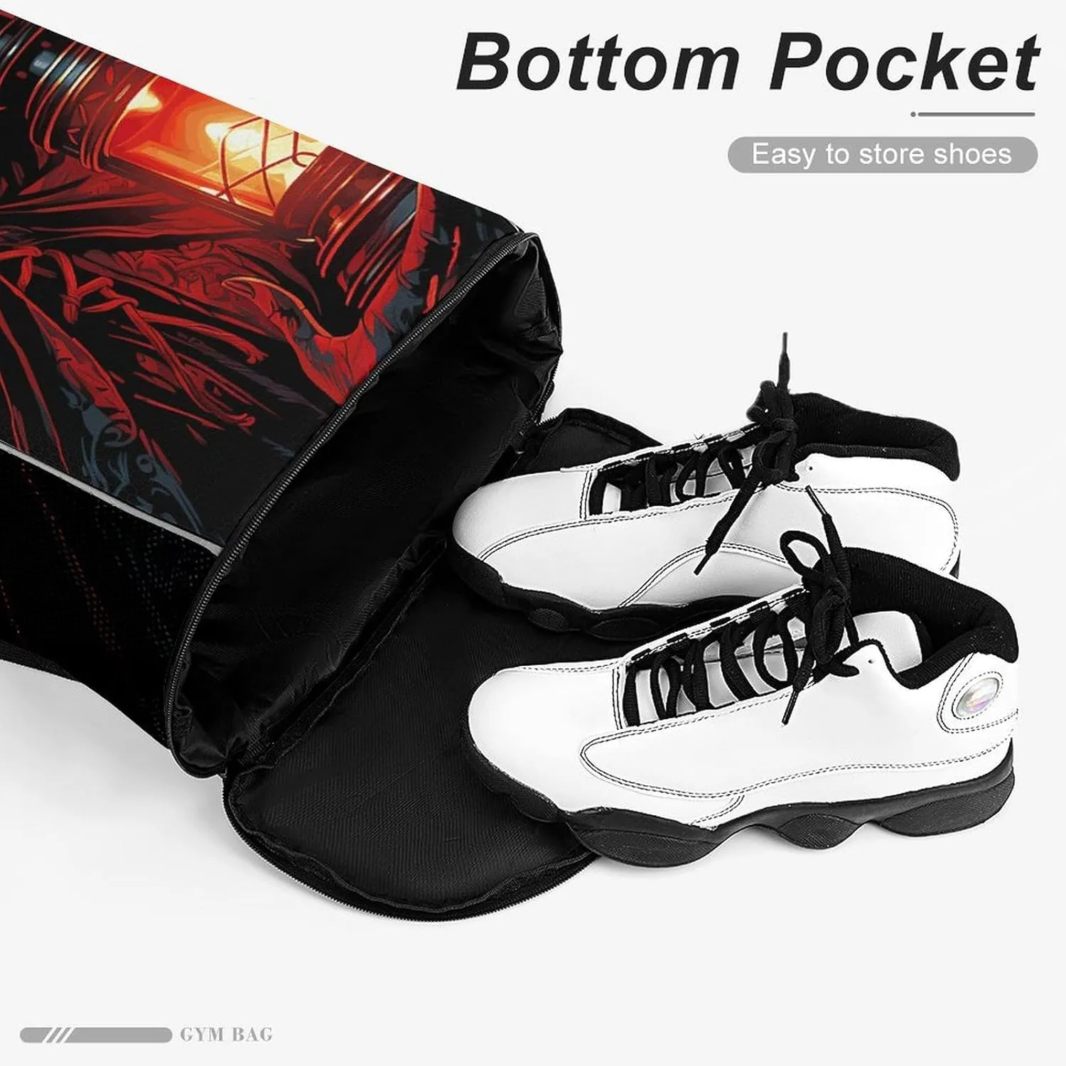 Drawstring Backpack Gym Drawstring Bag for Men Holding A Lantern Draw String Bags Gym Bag Cinch Bag