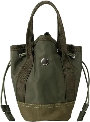 Drawstring Bucket Bag Women 2025 Spring Trendy Nylon Crossbody Bags Mini Purse Satchel Handbags Removeable Strap