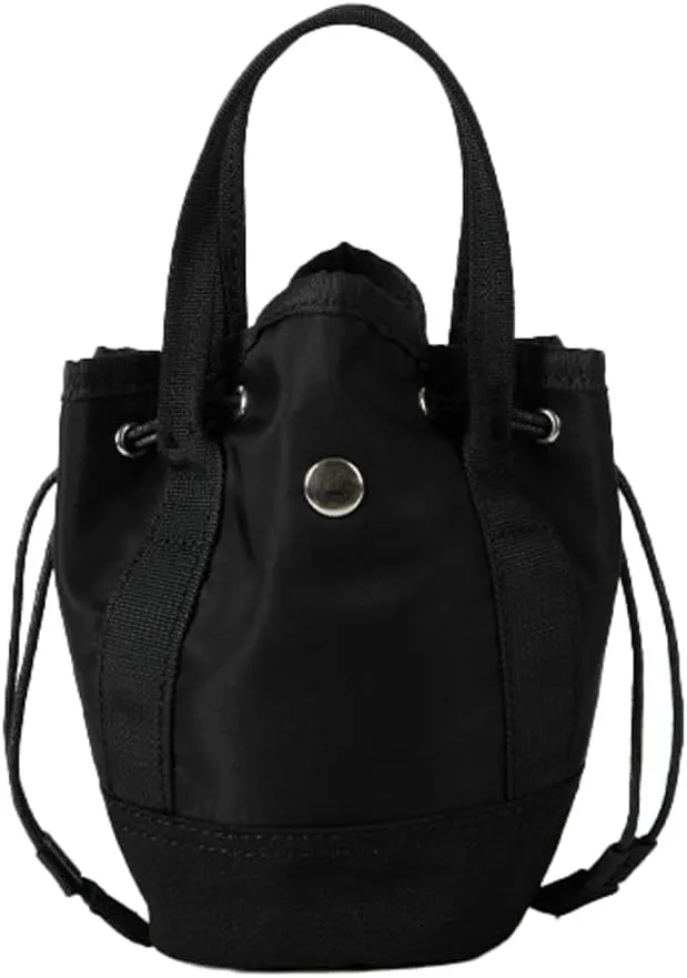 Drawstring Bucket Bag Women 2025 Spring Trendy Nylon Crossbody Bags Mini Purse Satchel Handbags Removeable Strap