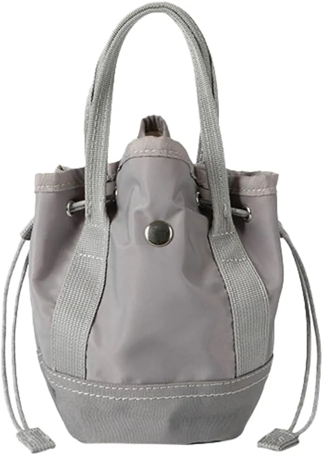Drawstring Bucket Bag Women 2025 Spring Trendy Nylon Crossbody Bags Mini Purse Satchel Handbags Removeable Strap