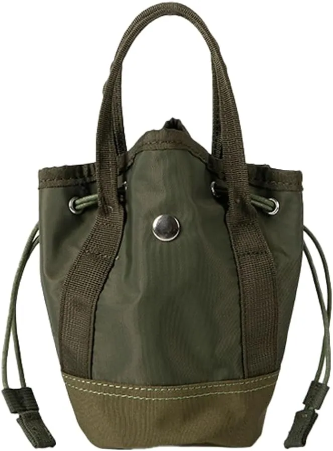 Drawstring Bucket Bag Women 2025 Spring Trendy Nylon Crossbody Bags Mini Purse Satchel Handbags Removeable Strap