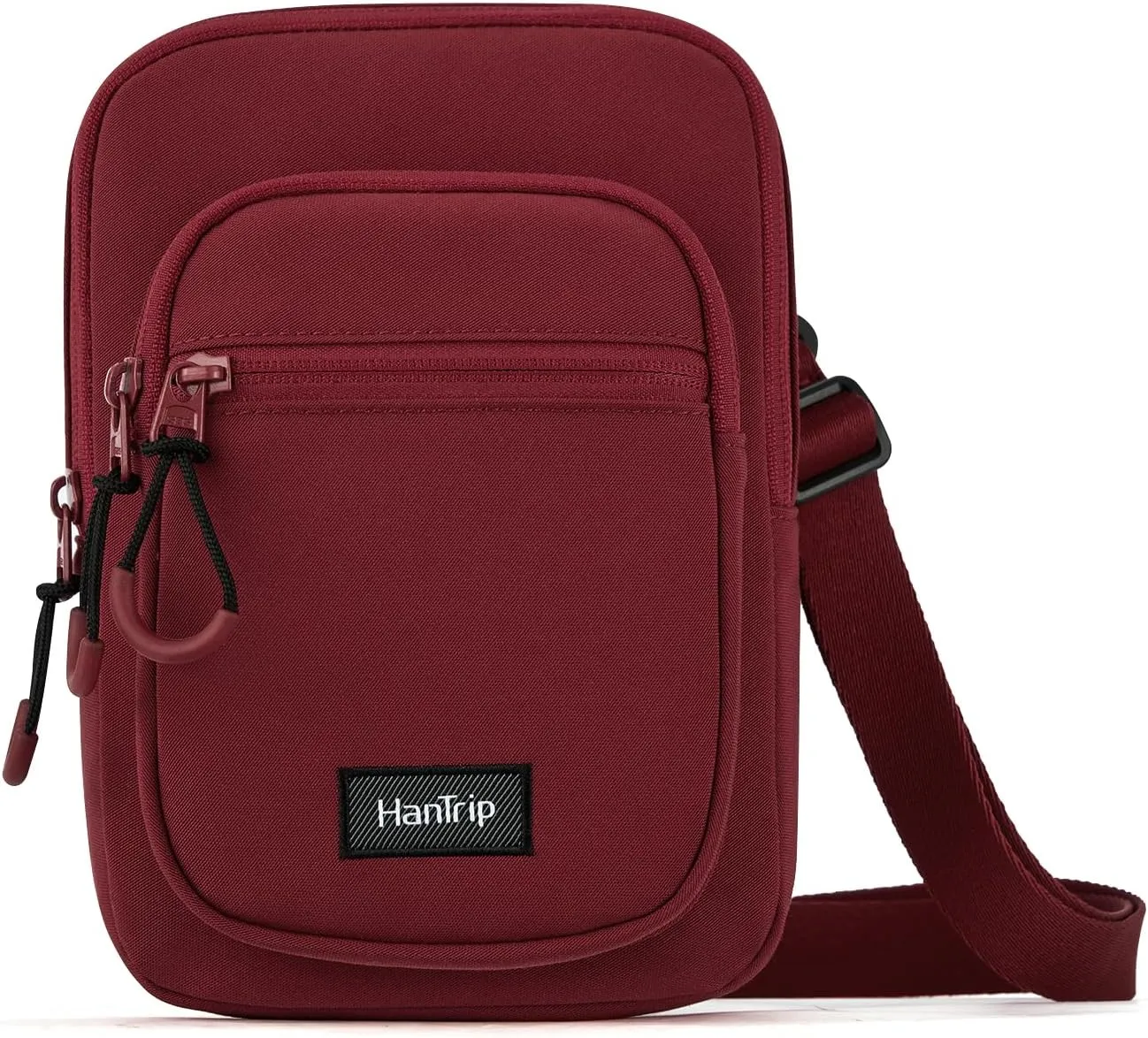 Durable Crossbody Bag for Men and Women Adjustable Shoulder Sling Bag with Multiple Zipper Pockets Unisex Daypack