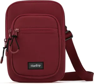 Durable Crossbody Bag for Men and Women Adjustable Shoulder Sling Bag with Multiple Zipper Pockets Unisex Daypack