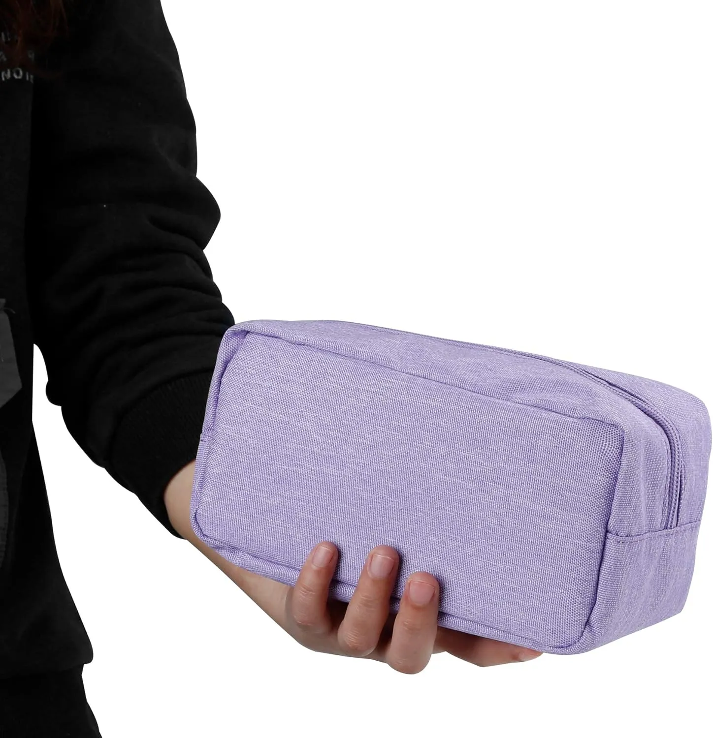 E-Tree Makeup Bag,Medium Travel Make up Pouch for Purse,Zipper Cosmetic Brush Skin Care Case for Women Man,Toiletry Bags,Tech Electronic Organizer,Small Canvas Storage for Personal Items,Purple