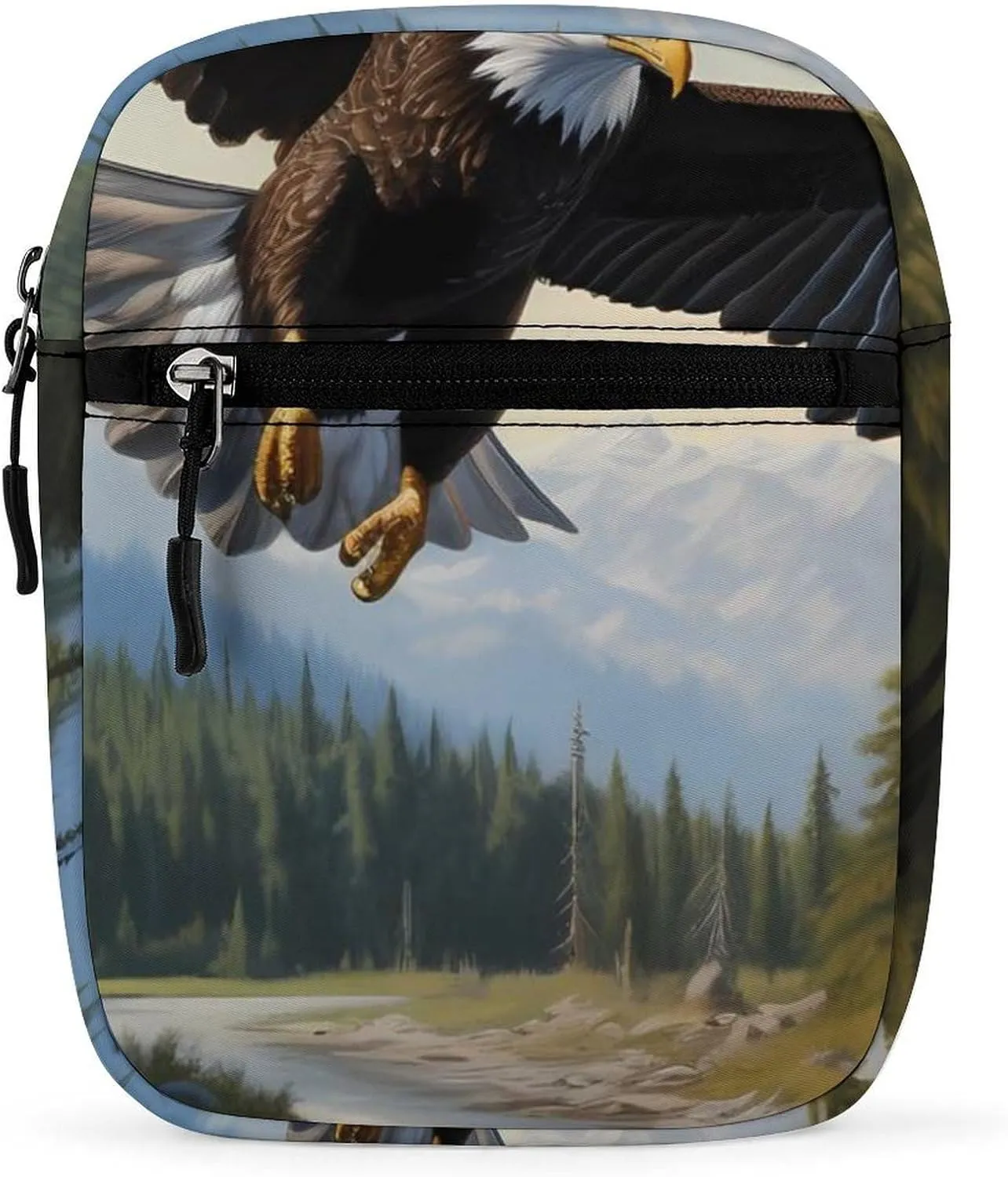 Eagle Hawk Small Crossbody Bags for Women Men Sling Purse Shoulder Bag with Adjustable Strap