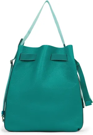 ECCO Large Sail Bag, Lapis Pebbled Leather