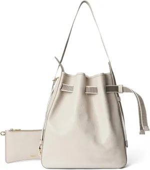 ECCO Medium Sail Bag, Taupe Pebbled Leather