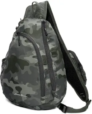 Eddie Bauer Sling Bag | Travel | Everyday Carry | Lightweight | Durable | Ripstop Nylon | 8L, Camo, One Size