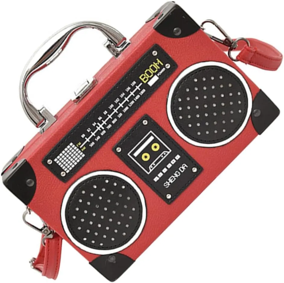 Elegant Female Handbags Radio Shape Shoulder Pouch Fashionable Shoulder Purses