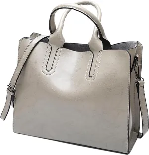 Elegant Satchel Bags for Women Fashion Versatile Satchel Purses with Multi Zipper Pocket Versatile Travel Purse(Grey)