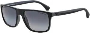 Emporio Armani EA4033 Square Sunglasses For Men   BUNDLE with Designer iWear Eyewear Kit