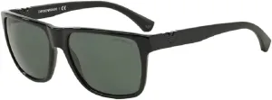 Emporio Armani EA4035 Square Sunglasses For Men   BUNDLE with Designer iWear Eyewear Care Kit
