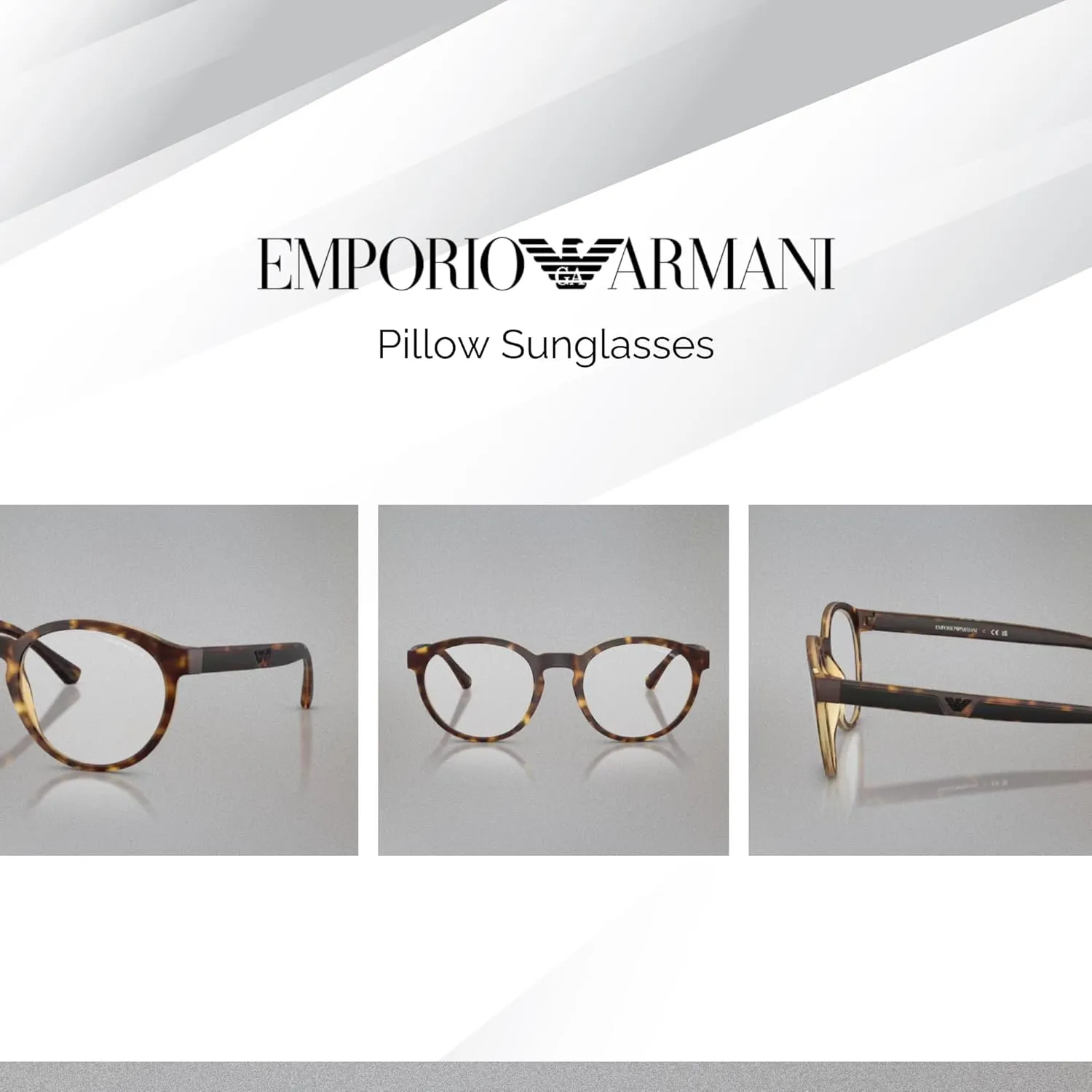 Emporio Armani EA4152 Round Sunglasses for Men   BUNDLE With Designer iWear Complimentary Eyewear Kit