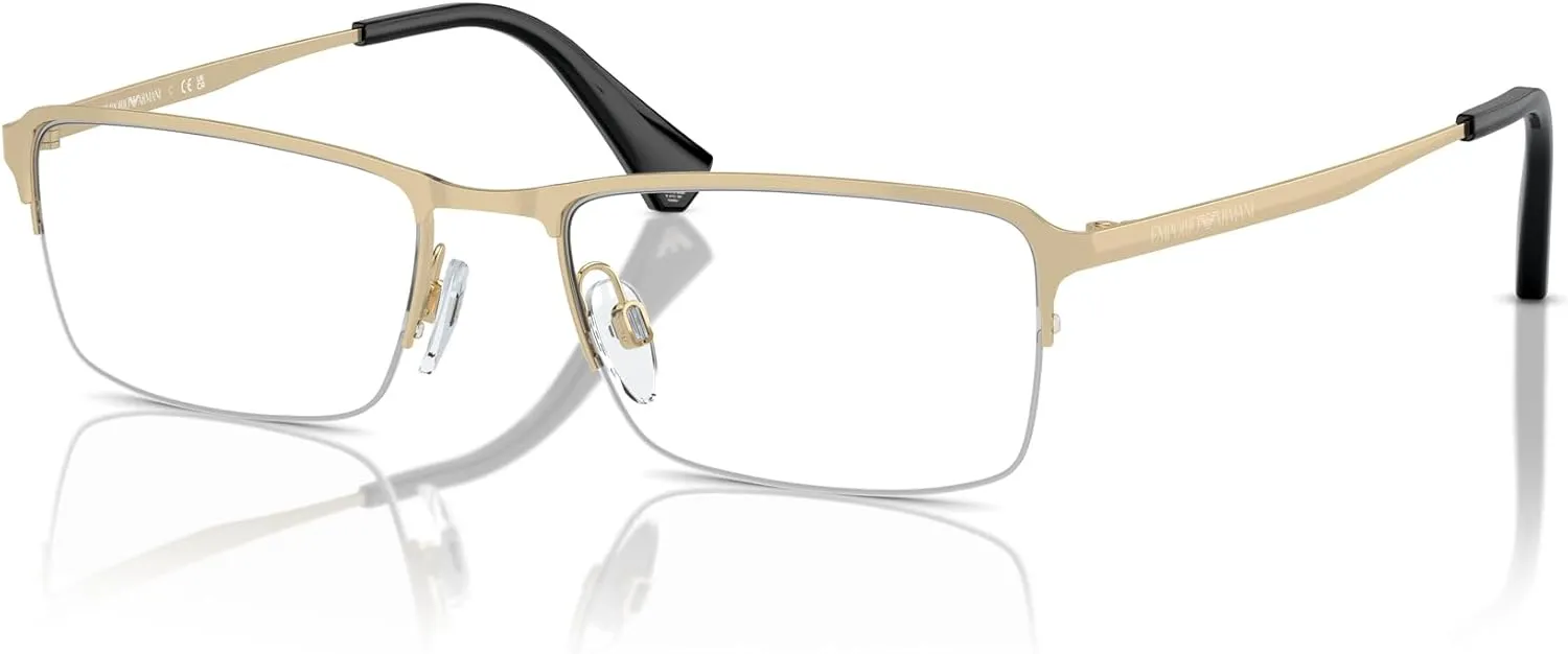 Emporio Armani Men's Ea1044td Rectangular Prescription Eyewear Frames