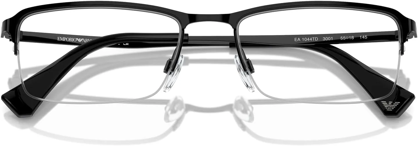Emporio Armani Men's Ea1044td Rectangular Prescription Eyewear Frames
