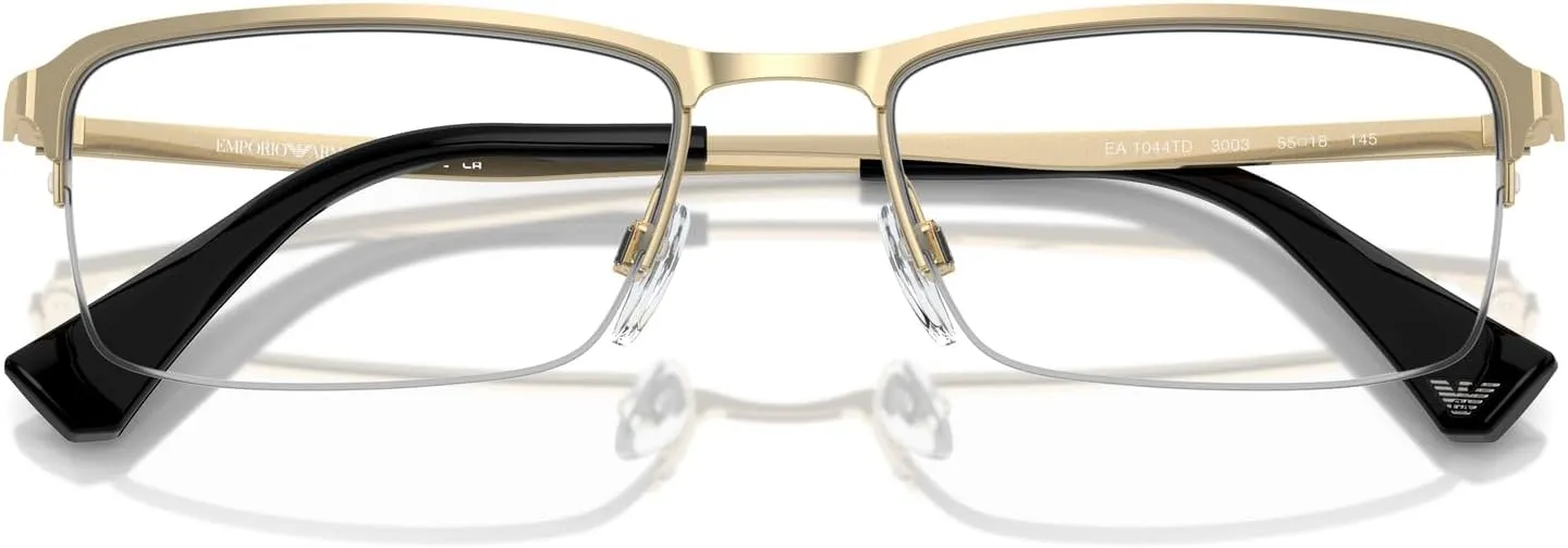 Emporio Armani Men's Ea1044td Rectangular Prescription Eyewear Frames