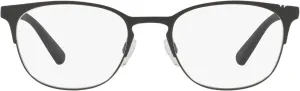 Emporio Armani Men's EA1059 Oval Sunglasses, Matte Black/Demo Lens, 53 mm