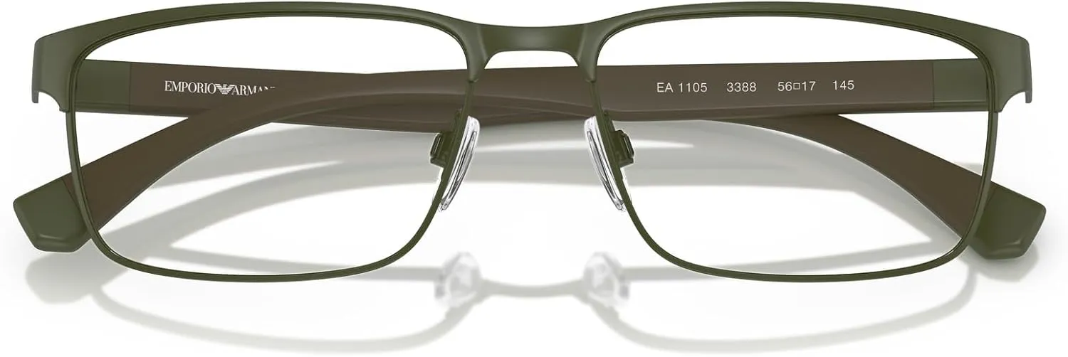 Emporio Armani Men's Ea1105 Rectangular Sunglasses