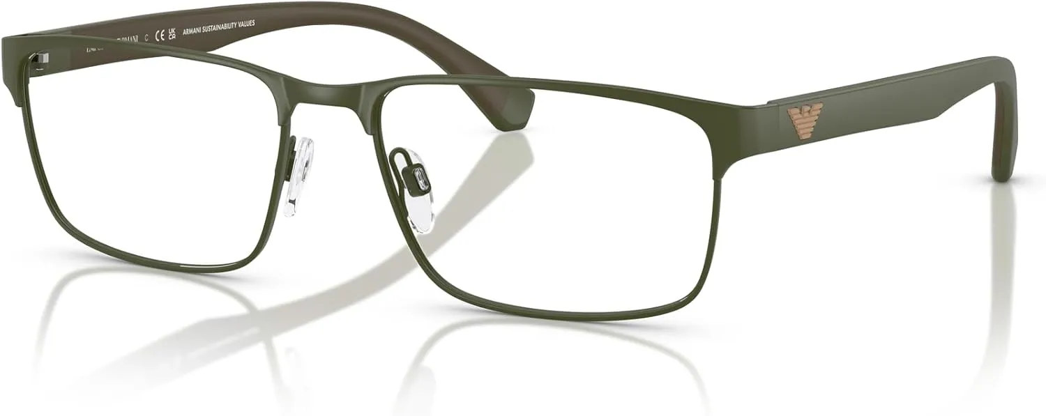 Emporio Armani Men's Ea1105 Rectangular Sunglasses