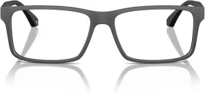Emporio Armani Men's Ea3038 Rectangular Prescription Eyewear Frames