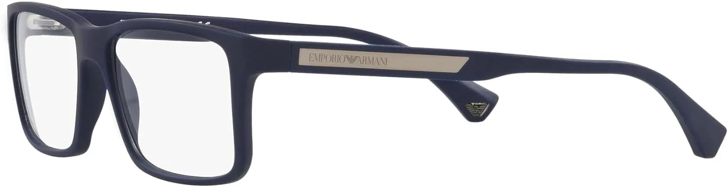 Emporio Armani Men's Ea3038 Rectangular Prescription Eyewear Frames