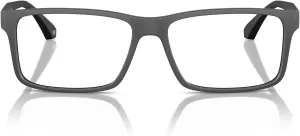 Emporio Armani Men's Ea3038 Rectangular Prescription Eyewear Frames
