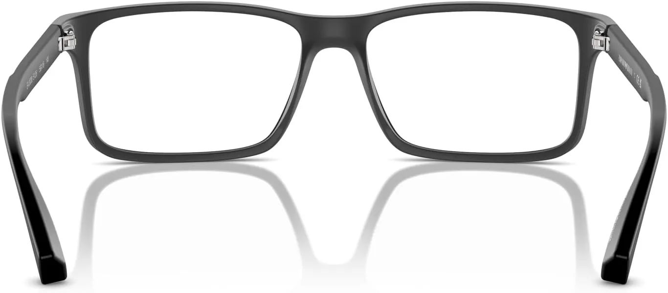 Emporio Armani Men's Ea3038 Rectangular Prescription Eyewear Frames
