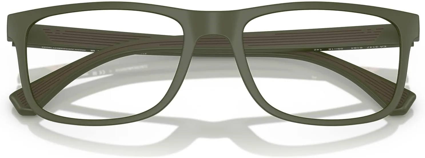 Emporio Armani Men's Ea3147 Rectangular Sunglasses