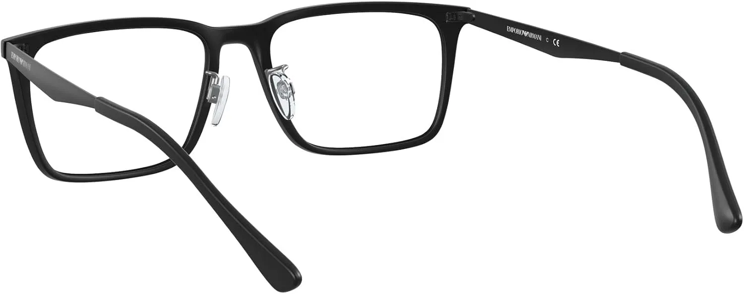 Emporio Armani Men's Ea3169f Low Bridge Fit Rectangular Prescription Eyewear Frames