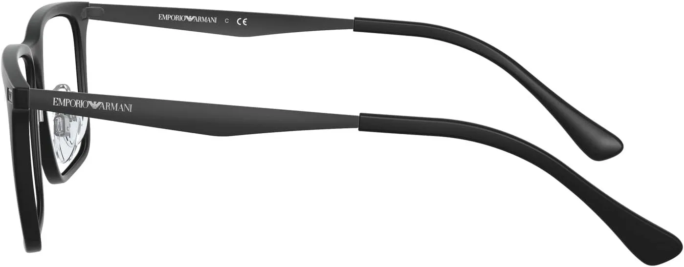 Emporio Armani Men's Ea3169f Low Bridge Fit Rectangular Prescription Eyewear Frames