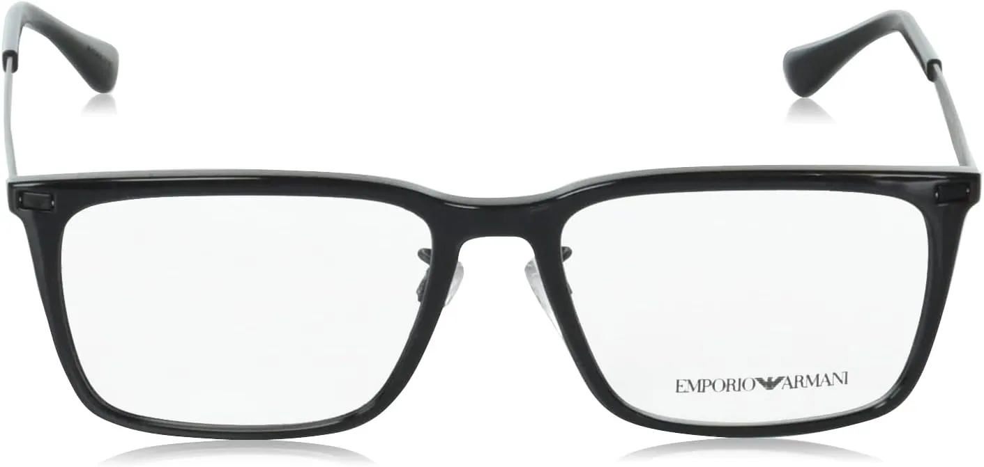 Emporio Armani Men's Ea3169f Low Bridge Fit Rectangular Prescription Eyewear Frames