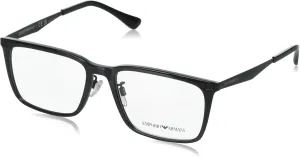 Emporio Armani Men's Ea3169f Low Bridge Fit Rectangular Prescription Eyewear Frames