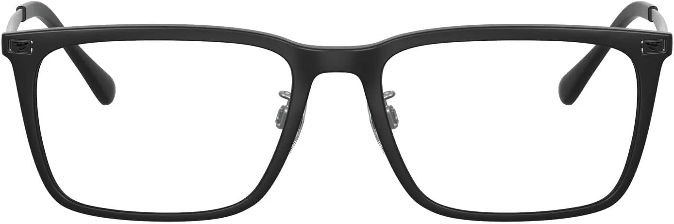 Emporio Armani Men's Ea3169f Low Bridge Fit Rectangular Prescription Eyewear Frames