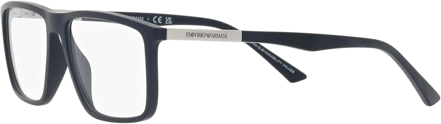 Emporio Armani Men's Ea3221 Rectangular Sunglasses